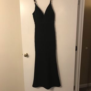 Black form fitting dress